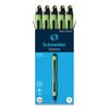 Schneider Electric Xpress Fineliner Porous Point Pen, Stick, Medium 0.8 mm, Black Ink, Black/Green Barrel, 10PK 190001